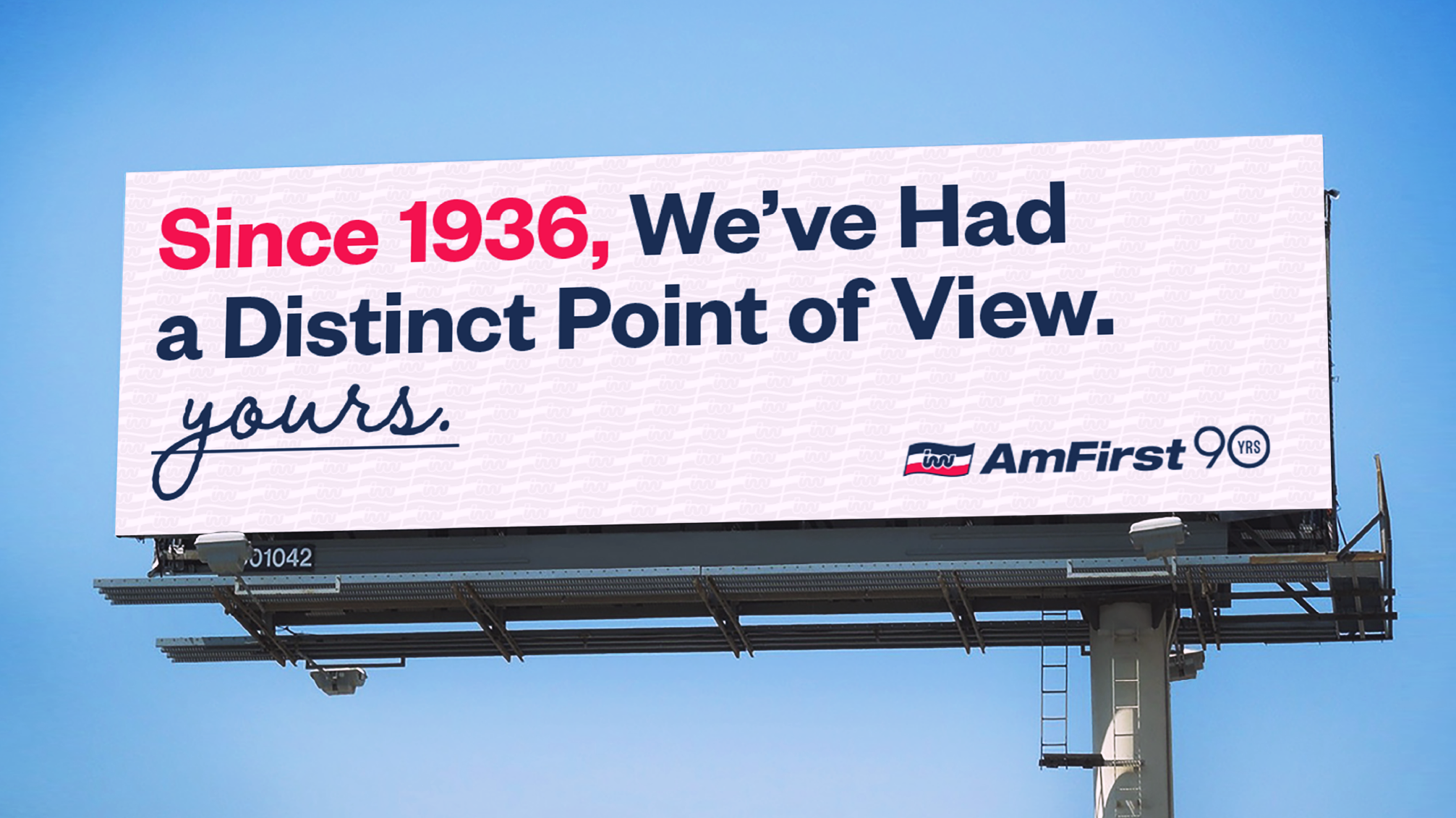 AmFirst Credit Union outdoor distinct point of view.